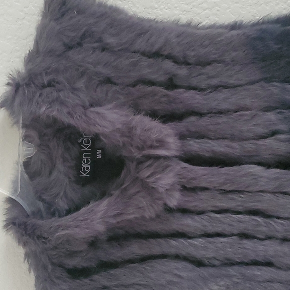 Karen Klein Grey Fur  vest, Sz M NWOT - Picture 2 of 9